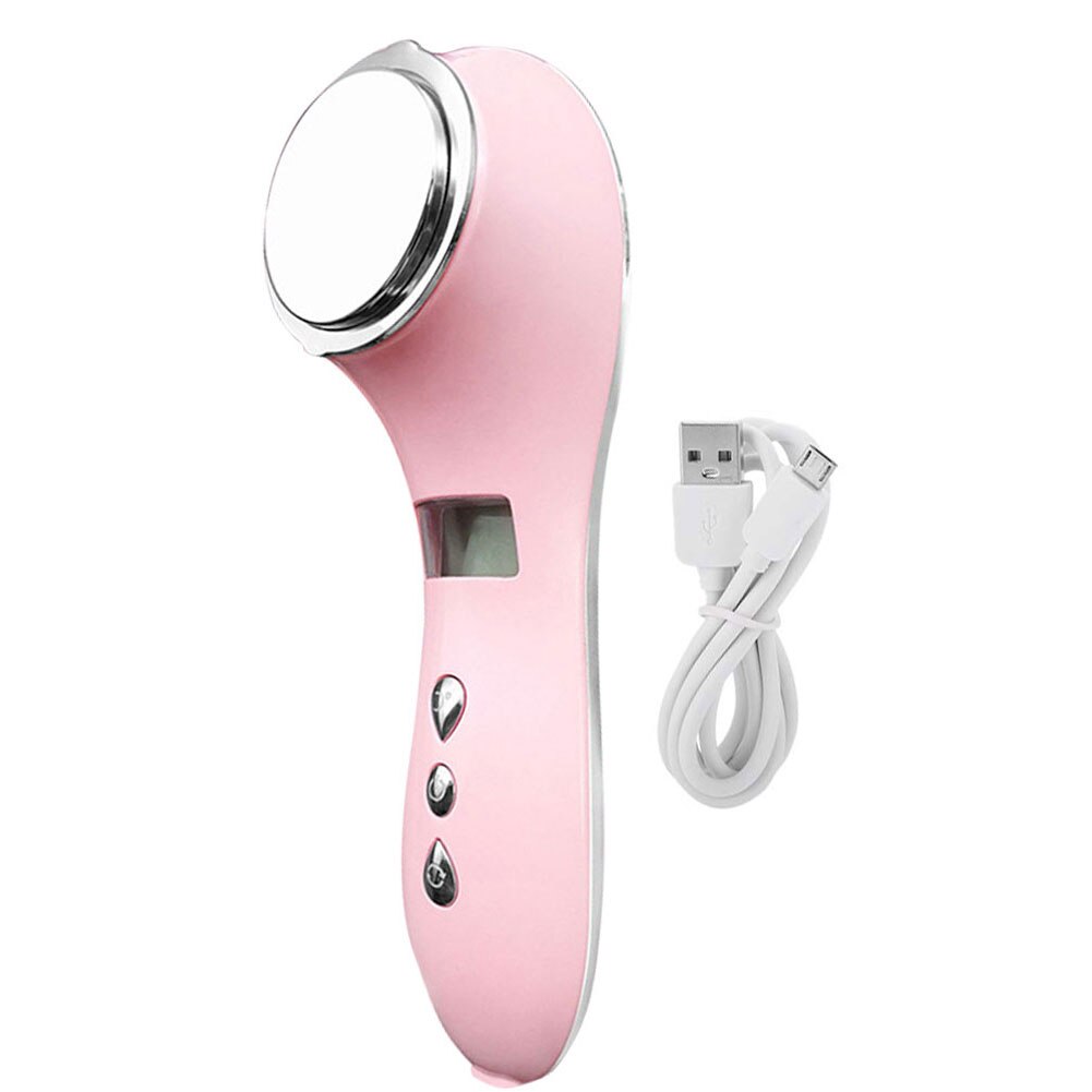 Machine Ultrasound Machine Skin Care Products Facial Face Lifting Anti Wrinkles Ultrasound Therapi Wrinkle Radio Frequency: Pink
