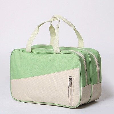 Moda Oxford Borse Da Viaggio Degli Uomini Delle Donne di Separazione Umido E Secco Grande Capacità Portatile Bagagli Imballaggio Cube Organizer Duffel Bag: Green White