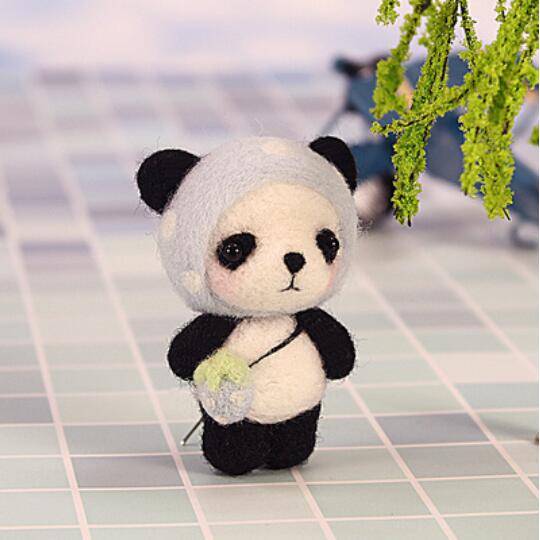 Dog and Dog Animals Wool Felt wool needlepoint kit wool felt needle felting decoration craft needlecraft: F