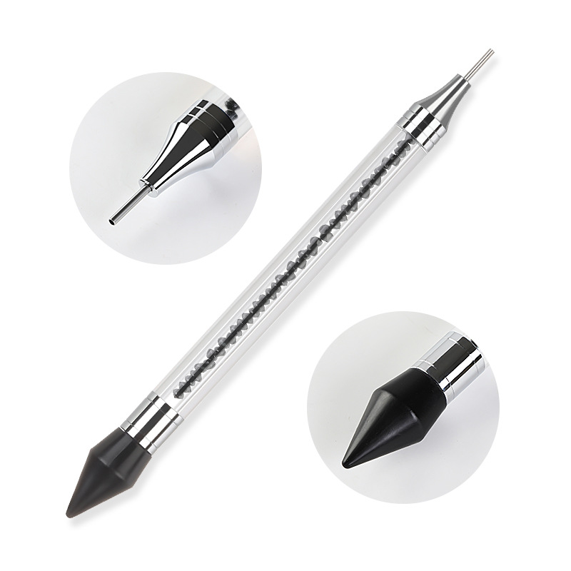 Stylo de cire acrylique à double extrémité pour pointillage des ongles, outil de manucure pour Nail Art, strass, 1 pièce: 05