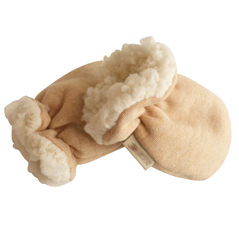without finger gloves Elastic wrist Cashmere wind performance winter born baby Mitten Anti Scratch Thicken Warm for infant: Default Title