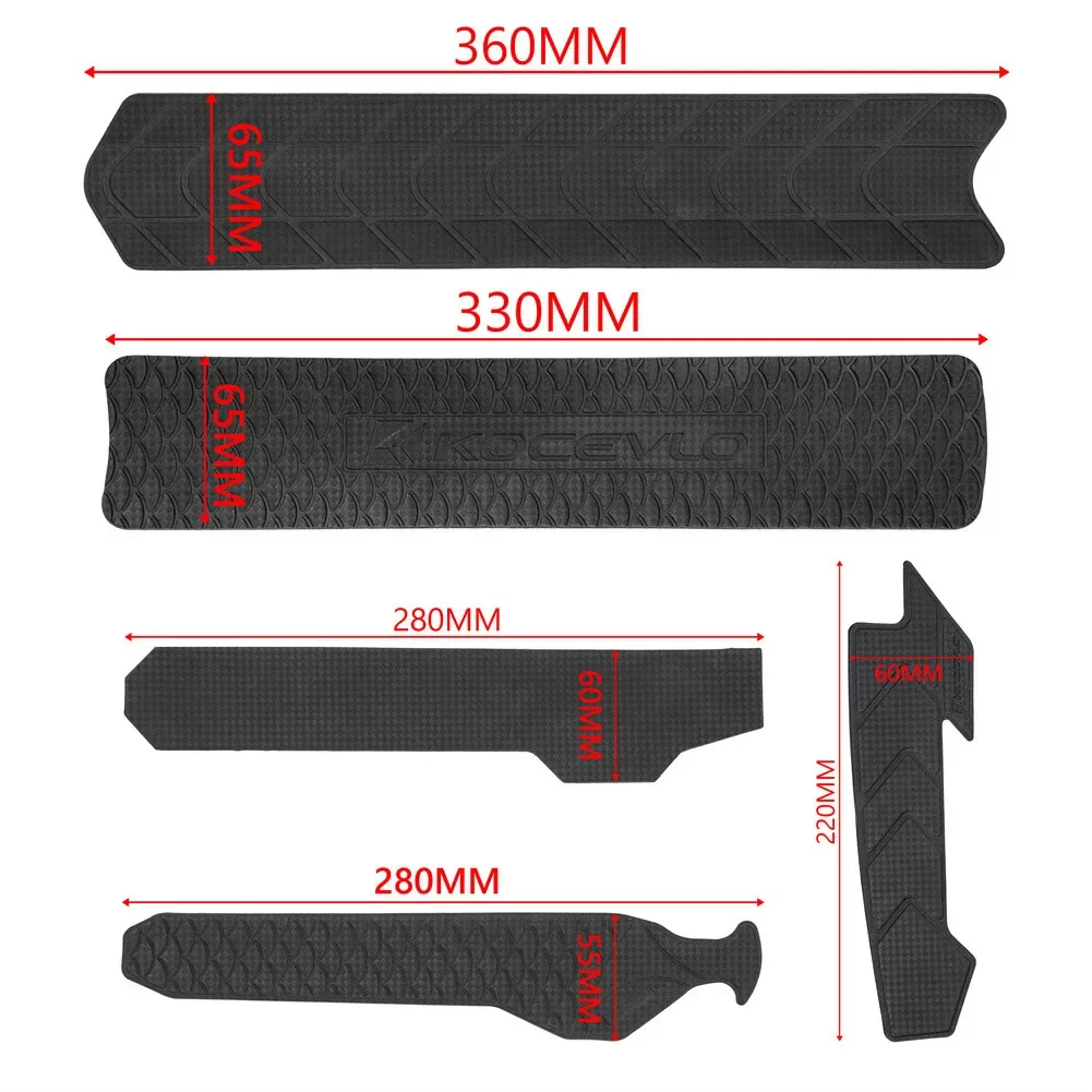 JOPosted-Protections de cadre de vélo en silicone, protection anti-rayures, anti-rouille, accessoires de bicyclette