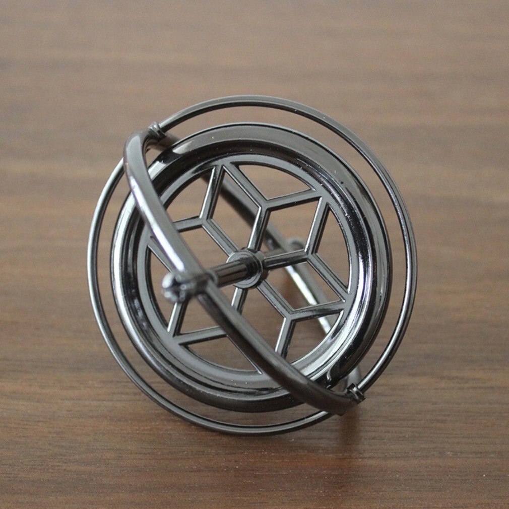 Giroscopio de Metal antigravedad para adultos, artefacto de descompresión, juguete de enseñanza, equilibrio de rotación, tecnología negra, giroscopio mecánico