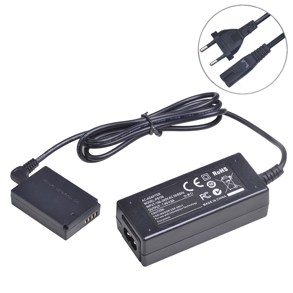 Acke 12 ack -e12 ack  e12 ac strømadapter kit til canon eos-m eos m  m2 m10 m50 m100 digitale kameraer