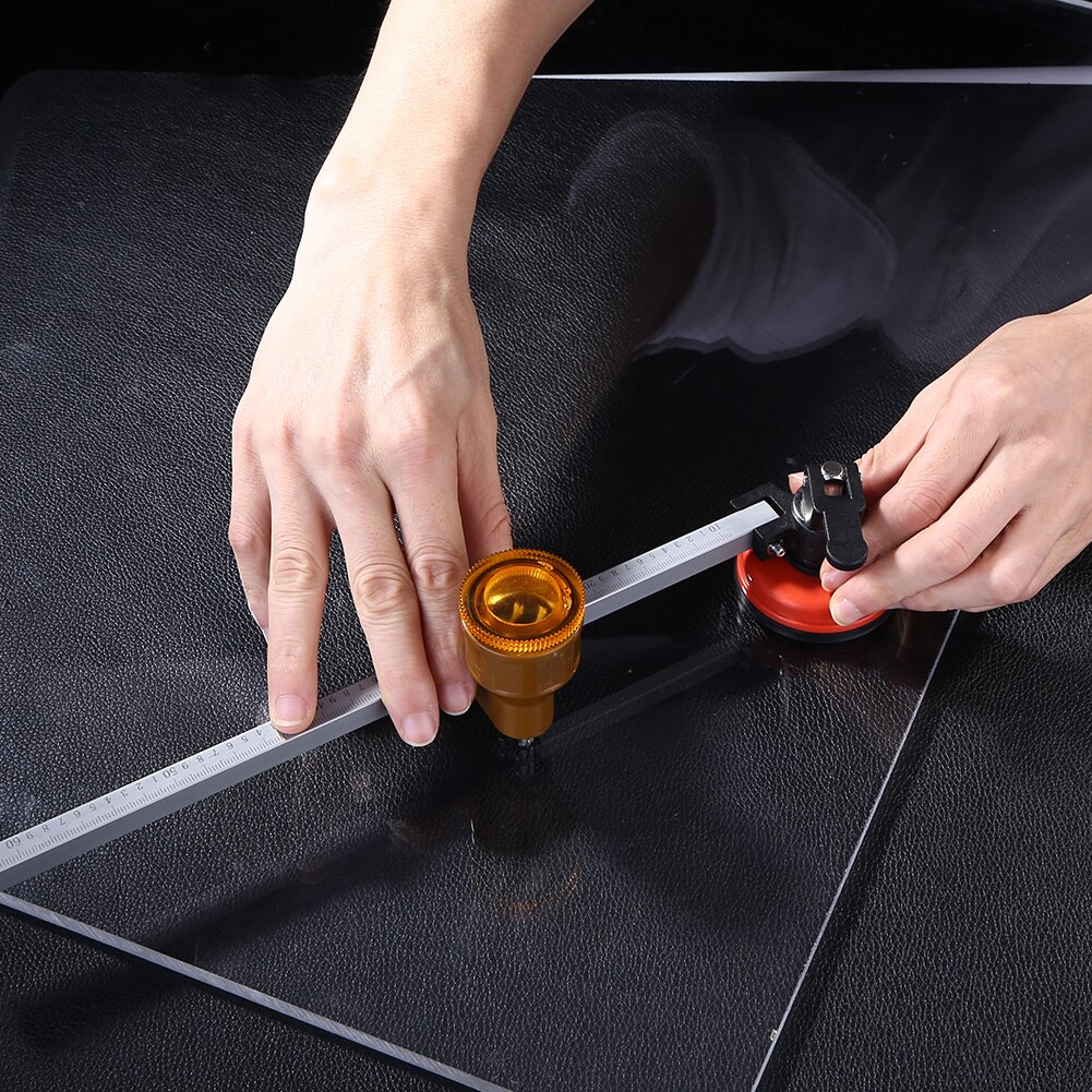 Industrial Grade Compass Cutter Multi-function Roller Type Glass Cutter Circular Cutter Lampblack Machine Hole Opener
