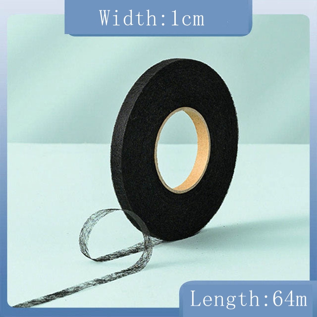 64 meter Zwart Wit dubbelzijdig Interlining Zelfklevende Stof Kleding Ijzer op Zoom Tape Interlining Web DIY Naaien Accessoires: Antiek Messing