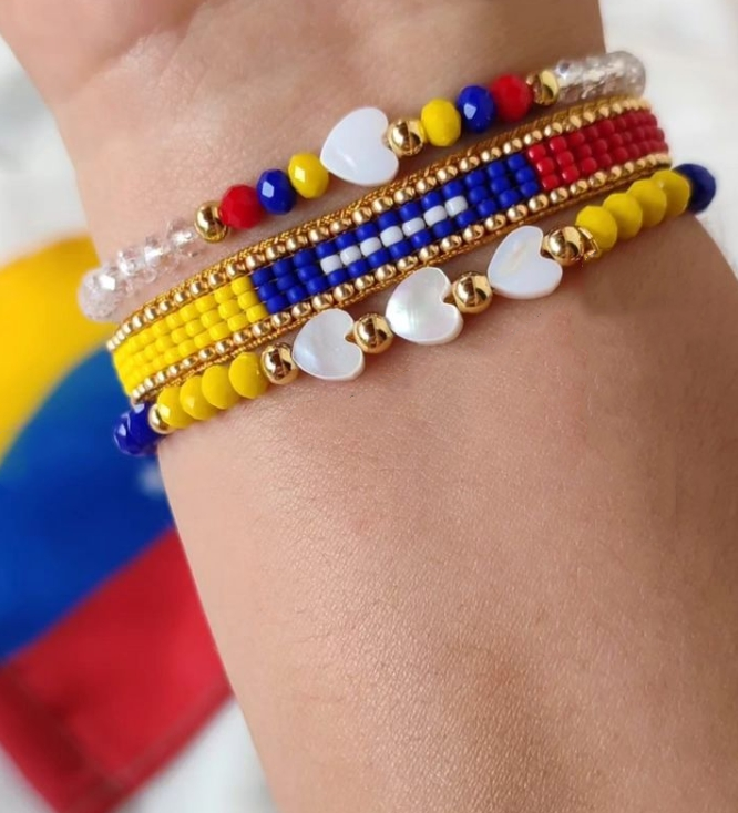 handmade Venezuela beaded bracelet, Venezuelan jewelry
