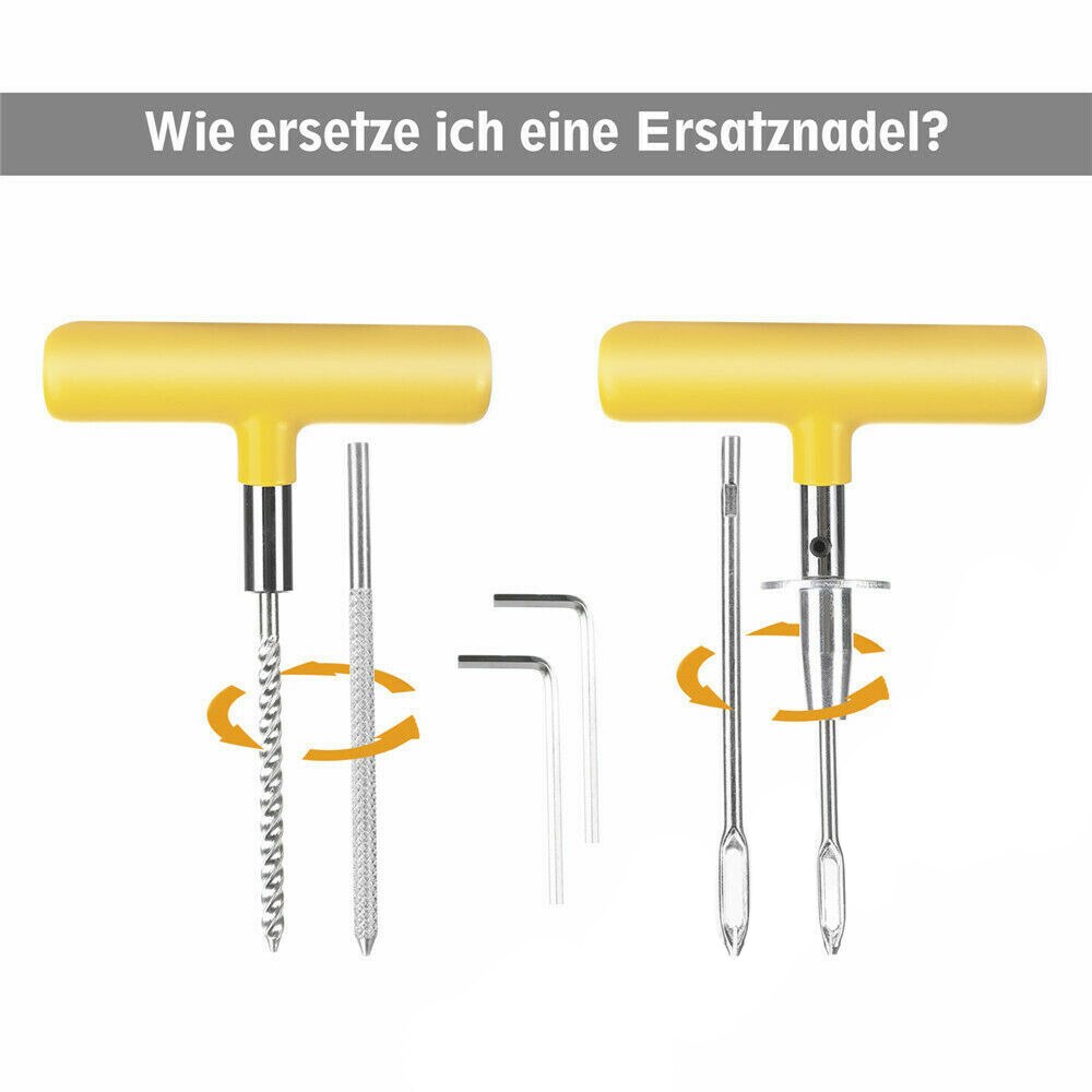 Universal 100pcs Car Tire Repair Tool Set Kit Car Van Tire Repair Tools Emergency Heavy Duty Tubeless Puncture Repair Kit Plug