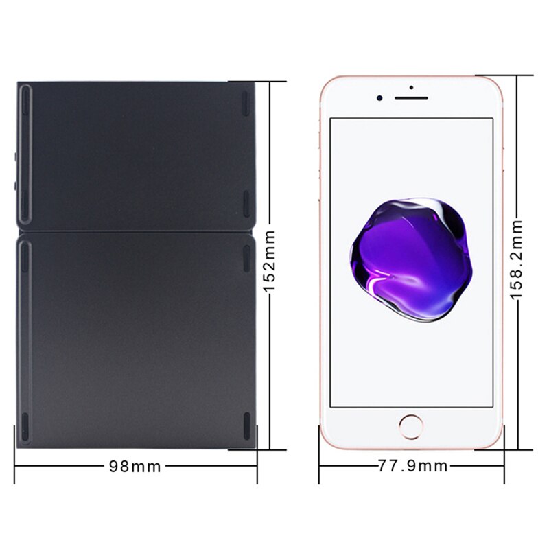 Handy Bluetooth Wireless Three Foldable Keyboard With Folding Touchpad Portable For IOS/Android/Windows ipad Tablet Keyboard