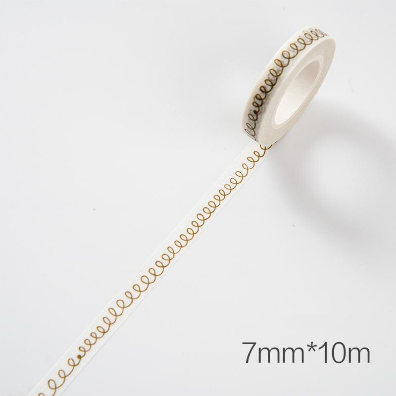 1pcs 10m*7mm Love And Leaves Scrapebooking Diy Sticker Decorative Masking Tape Paper Material Escolar Album Washi Tape