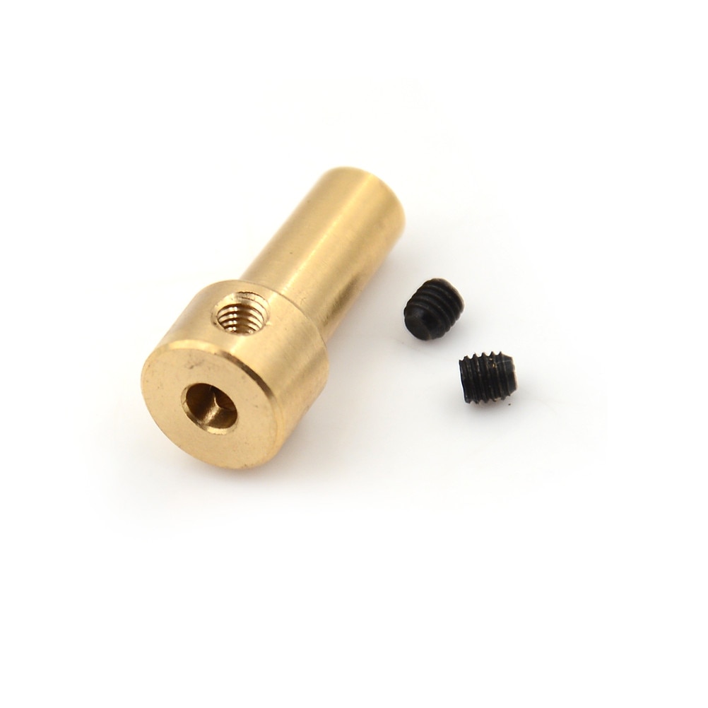 One Piece Brass 2.3mm Motor Shaft Clamp Electric Drill Chuck JT0 Coupling Motor Shaft Coupler Clamp