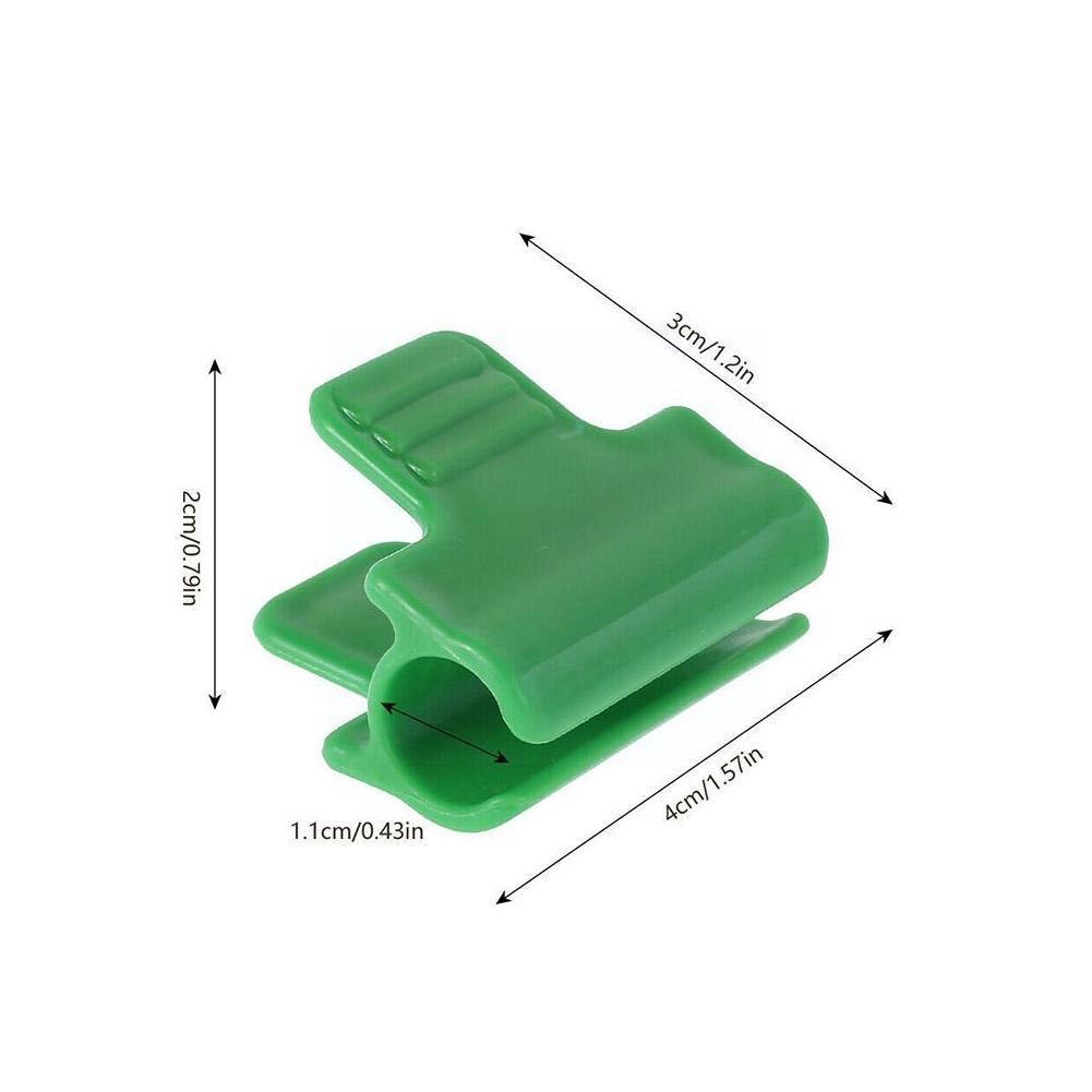 24/30pcs 11mm/16mm Pipe Clamps Greenhouse Clamp Clips Plant Stakes Snap Clamps Plastic Pipe Clamps For Garden Film Buckle C T6N6