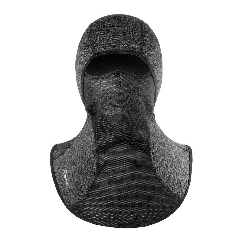 Motorfiets Gezichtsmasker Balaclava Winter Thermische Fleece Gezicht Shield Schedel Gezichtsmasker Moto Ski Biker Met Actieve Koolstof Filters: MK055 Black