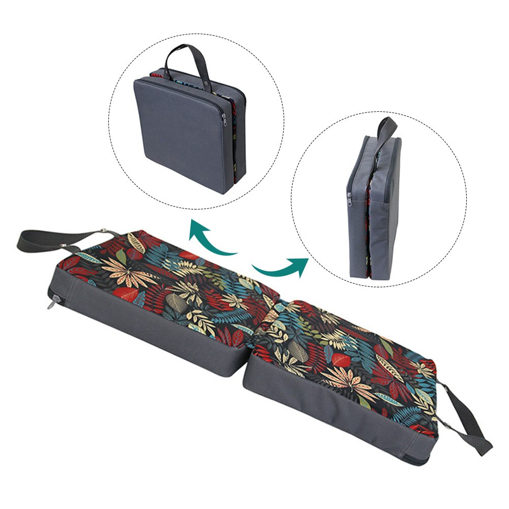 Coussin jardin agenouillement coussin doux désherbage Yoga tapis haschaussette amovible travail mousse à mémoire Extra épais pour bébé bain pliable Portable: 2