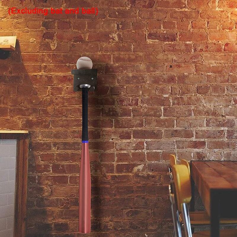 Baseball Bat Wall Mount For Horizontal Display Maple Holder W/Felt Liner And Hidden Screws Shop Display Tool Supplies