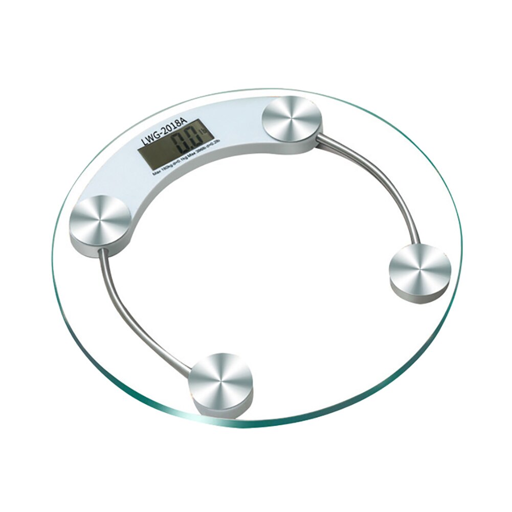 5-150kg Digital Electronic Glass Bathroom Round Transparent Weighing Scale Tool