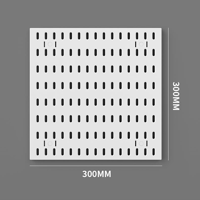 Nuevos accesorios de tablero perforado DIY, estante colgante, ganchos de almacenamiento, organizador de pared sin perforación, organización artesanal para garaje, cocina y habitación: Rojo