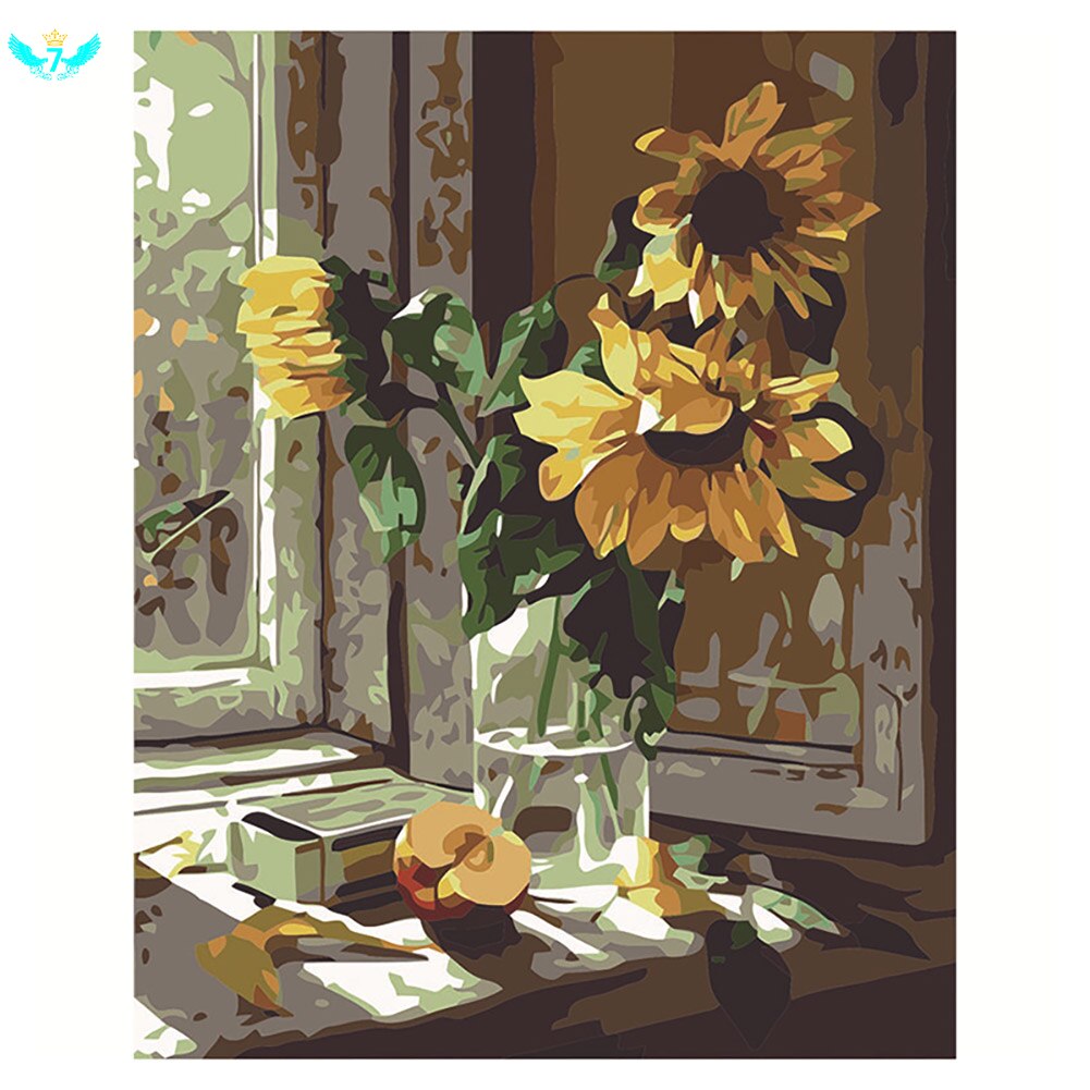 Paint Flora Kit And Numbers Fauna DIY By Oil Painting For Adult & Kids Beginners Frameless Family Hotel KTV Decorative Painting