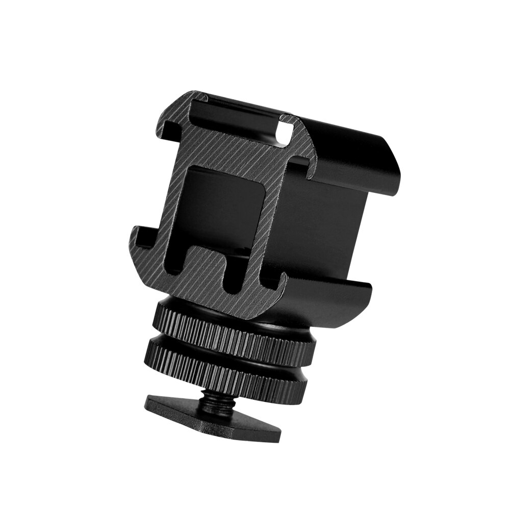 Triple Shoe Mount Adapter Flash Microphone Bracket Holder for Smooth 4 DJI Osmo Pocket Video Camera Gimbal Flash Accessories