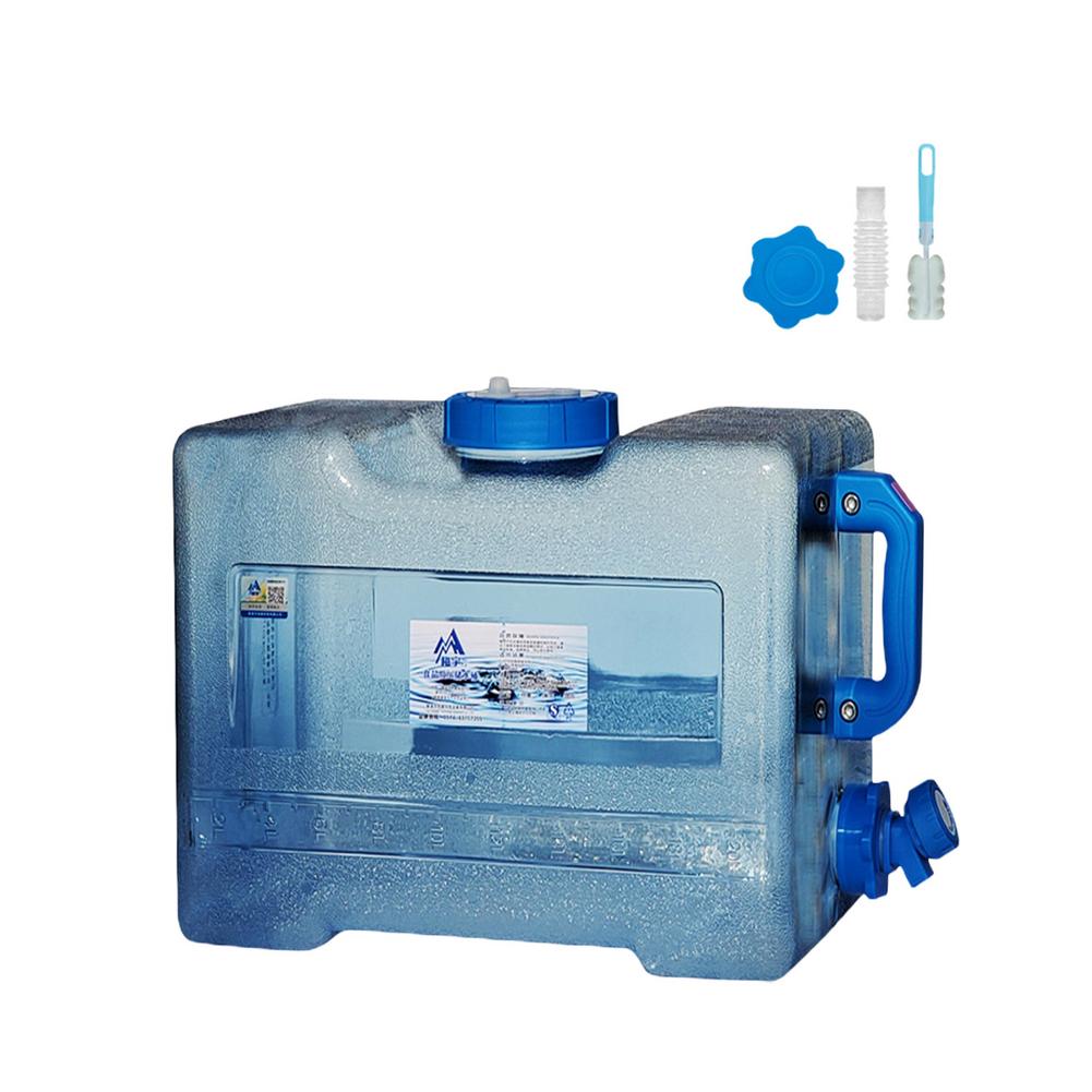 Behållare med 6l/8l/13l/18l kapacitet rent vatten hinkar med kran bärbara drivvattentankar för matlagning utomhus picknick camping: 6l