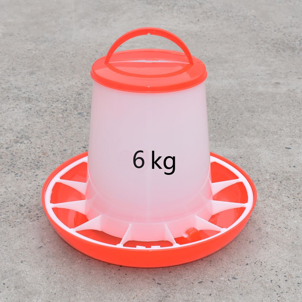 6 KG Poultry Chicken Fodder Birds Drinking Birds Diet Tools Drinking Pots Pigeon Feeder Animal Supplies 2 Pcs