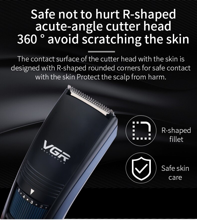 Professionele Waterdichte Elektrische Tondeuse Scheerapparaat Usb Oplaadbare Baard Trimmer Scheerapparaat Hair Trimmer Verstelbare Limiet Kam