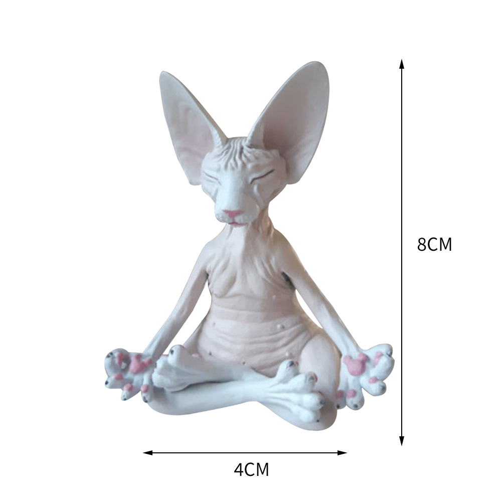 Garden Cat Statue Sphinx Animals Statues for Home Garden Outdoor Yard Lawn Balcony Bedroom Desk Decor Ornaments: Style C