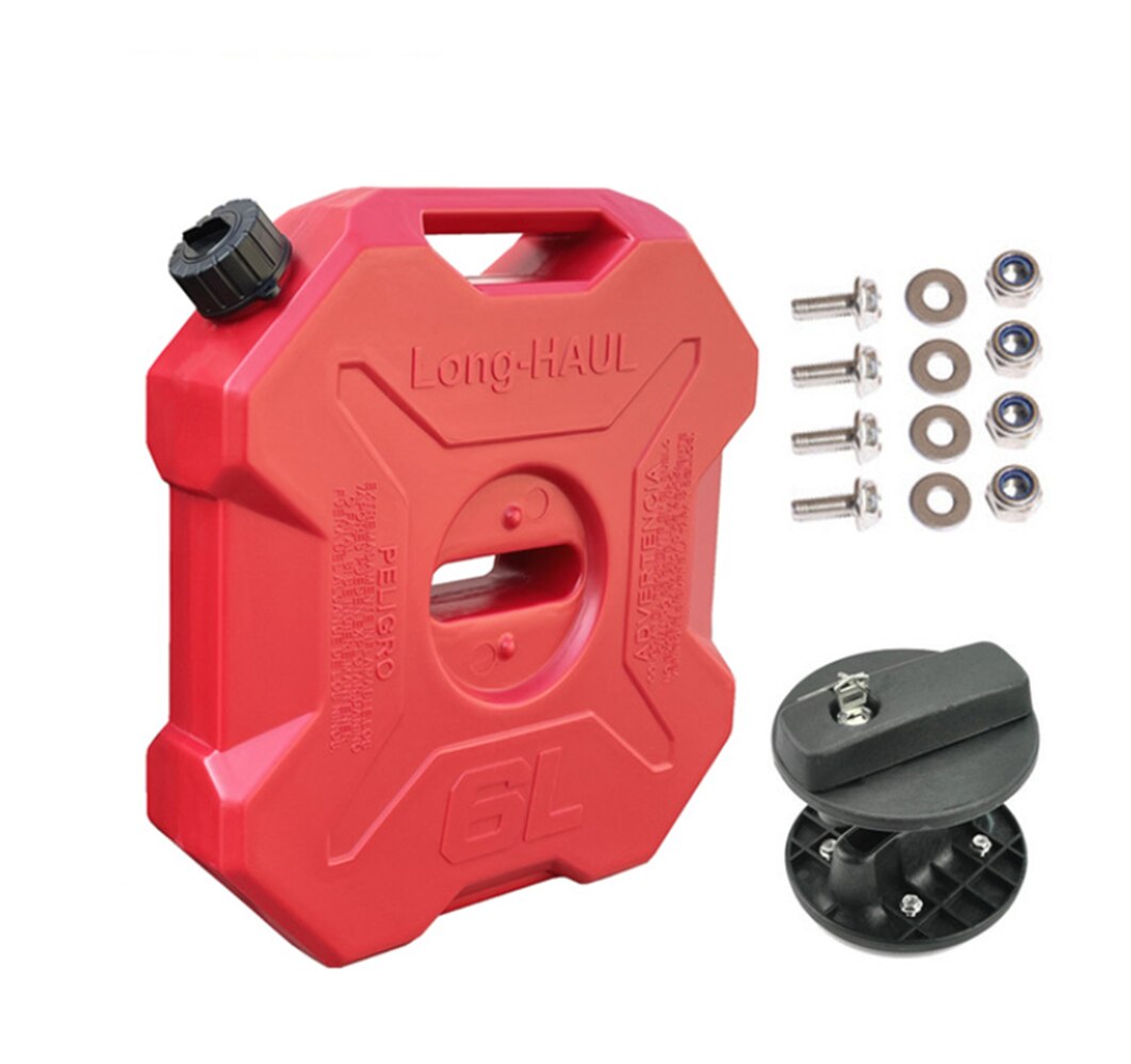6L Black Green Red Spare Fuel Can Tank Petrol Tanks 6 Litre Jerrycan Gas Can Gasoline Oil Container Fuel-jugs for Motorcycle Car