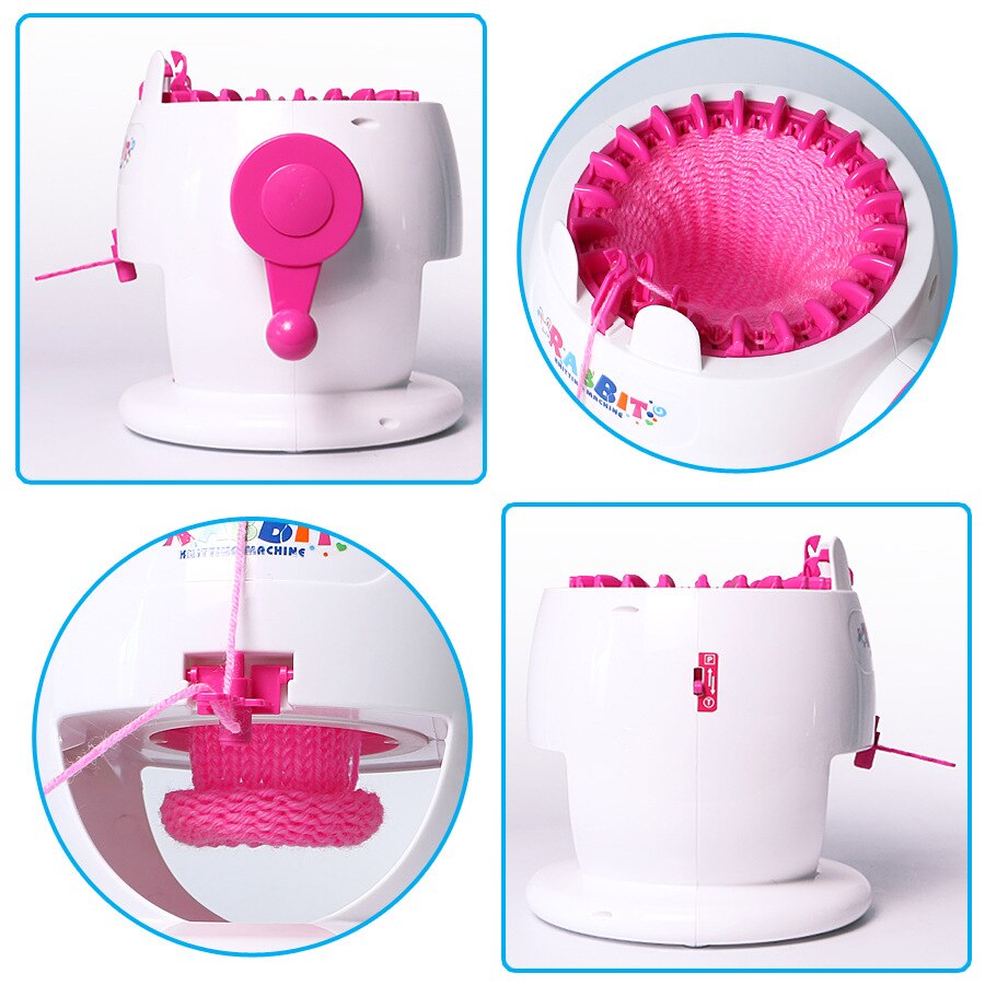 Mini máquina de tejer a mano, telar tejido para niños, juguete artesanal DIY para niñas, bufanda hecha a mano, sombrero, artes y manualidades, juguetes para niños