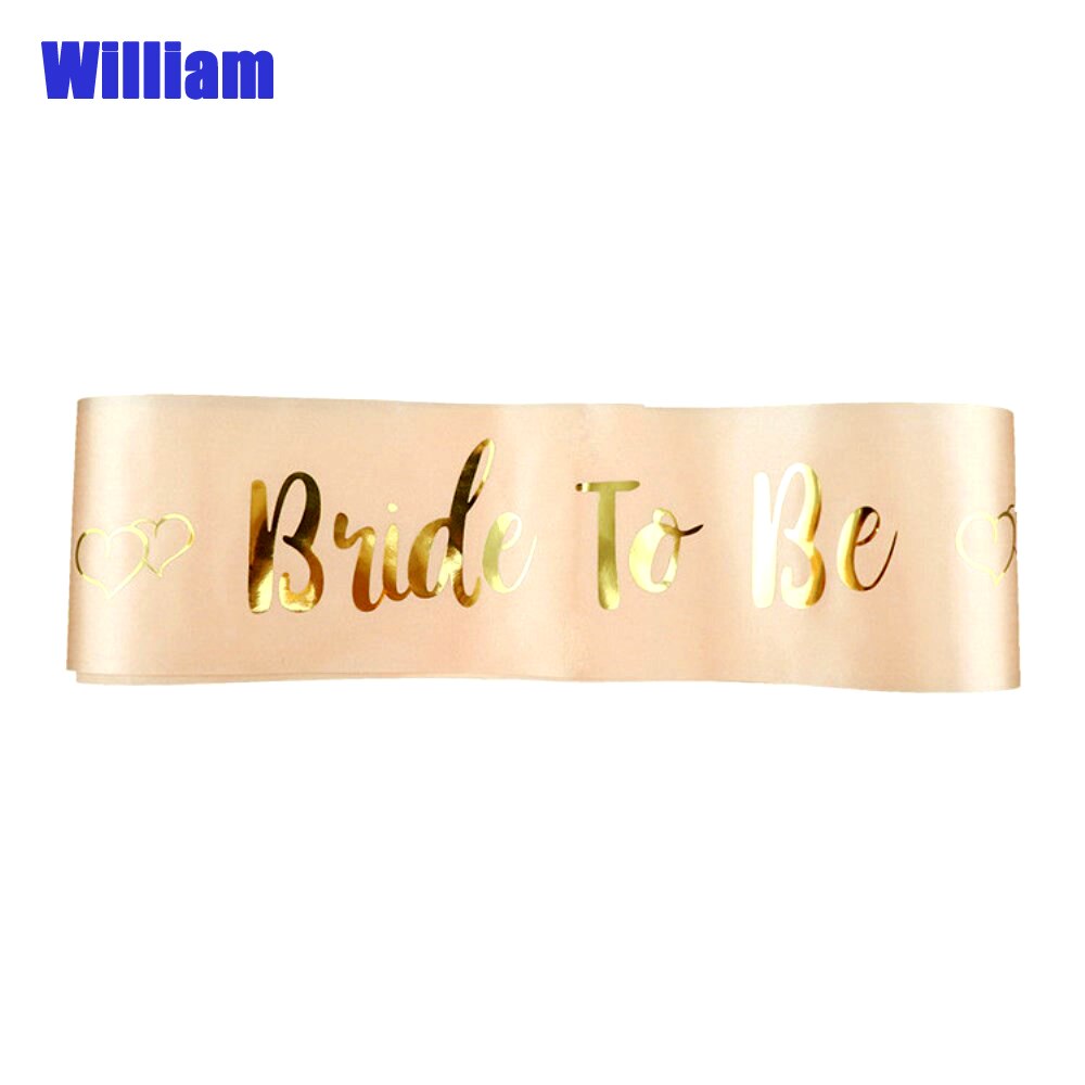 Hen Party Bride to Be Satin Ribbon Sash for Wedding Party Bachelorette Sash Bridal Shower Decorations Wedding Accessories: Style 7