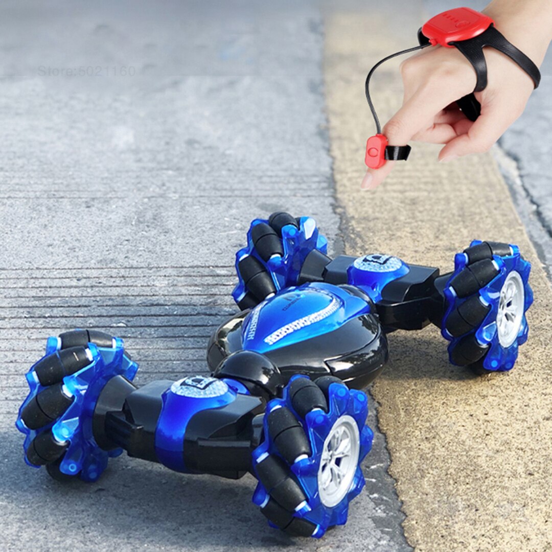 Rc Auto 2.4G Afstandsbediening Auto Anti-Collision Drift Gebaar Sensing Lichtgevende Vierwielaandrijving Draaimolen Voertuig jongen Speelgoed