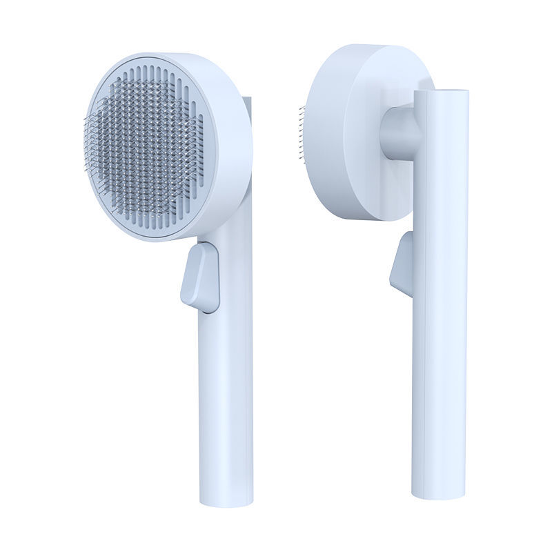 Pet Comb Cat Floating Hair Special Cleaner Puppet Brush Dog Hair Remover Cat Supplies: Blue button