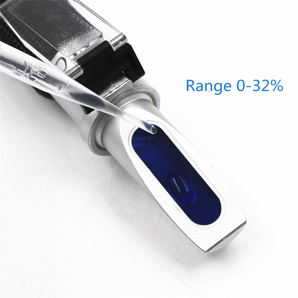 Portable Abbe Refractometer 0-32/80Sugar Meter Refractive Instrument Optical Refraction Food and Beverage Sugar Content Detector: Range 0-32