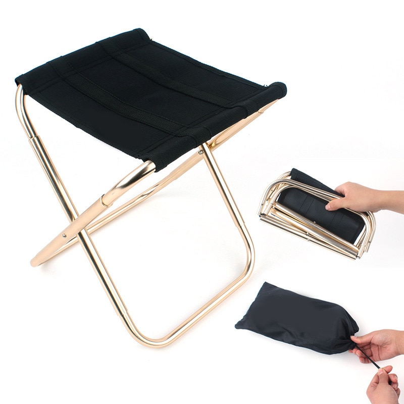 Superharde, zware outdoor kampeerstoel, reisstoel, ultralichte opvouwbare stoel, draagbare strandstoel, picknickstoel, visgerei, stoel
