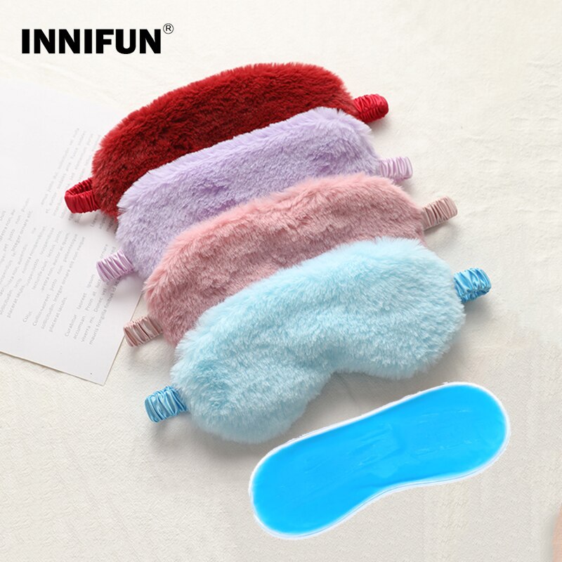 Comfortable Sleep Mask Cold Gel Mask Eye Patches Eyeshade For Sleeping Aid Relieve Dark Circles Eyes Relax Masks Health Care