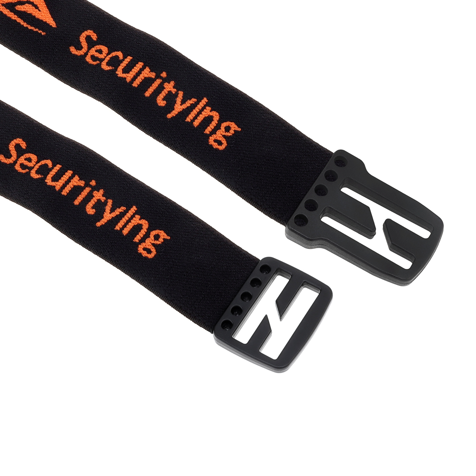 SecurityIng elastischer Kopfband-Scheinwerfergurthalter für 22–26 mm Scheinwerfer-Taschenlampe mit Kopfbefestigungsgurt, Scheinwerferhalterung