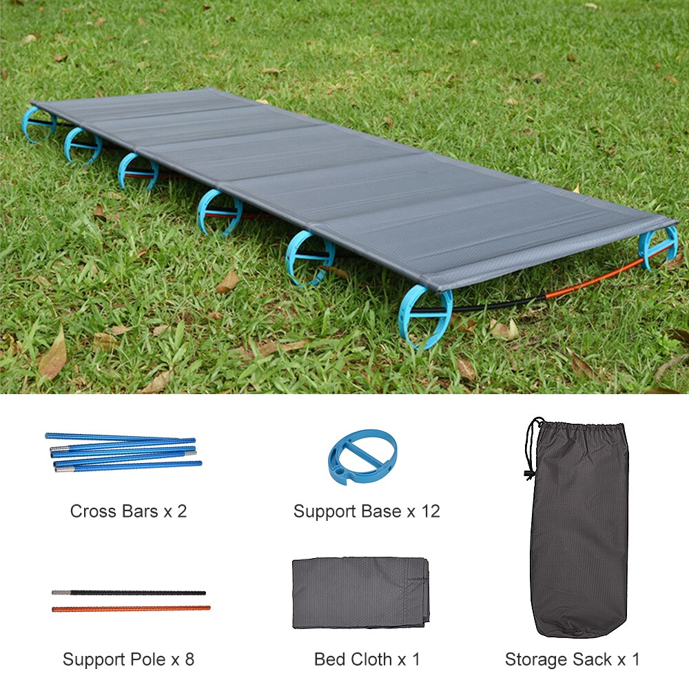 Outdoor Camping Cot Compact Folding Cot Bed for Outdoor Backpacking Camping Cot Bed Ultralight Folding Tent Bed for Hiking