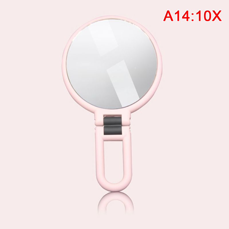 Espejo de doble cara para maquillaje, accesorios de cosmética para tocador, compacto, con aumento de 2/5/10/15X