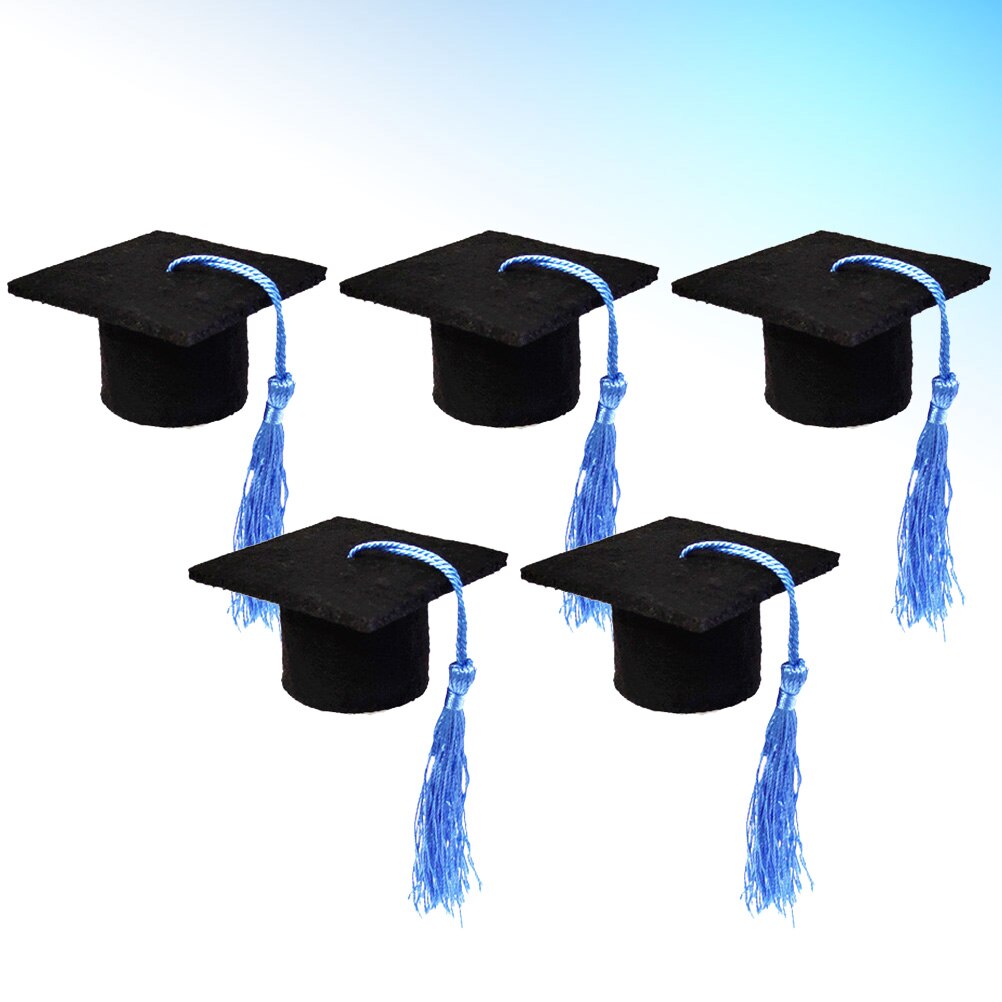 Couverture de bouteille de bière 5 pièces, Mini décoration créative pour remise de diplôme