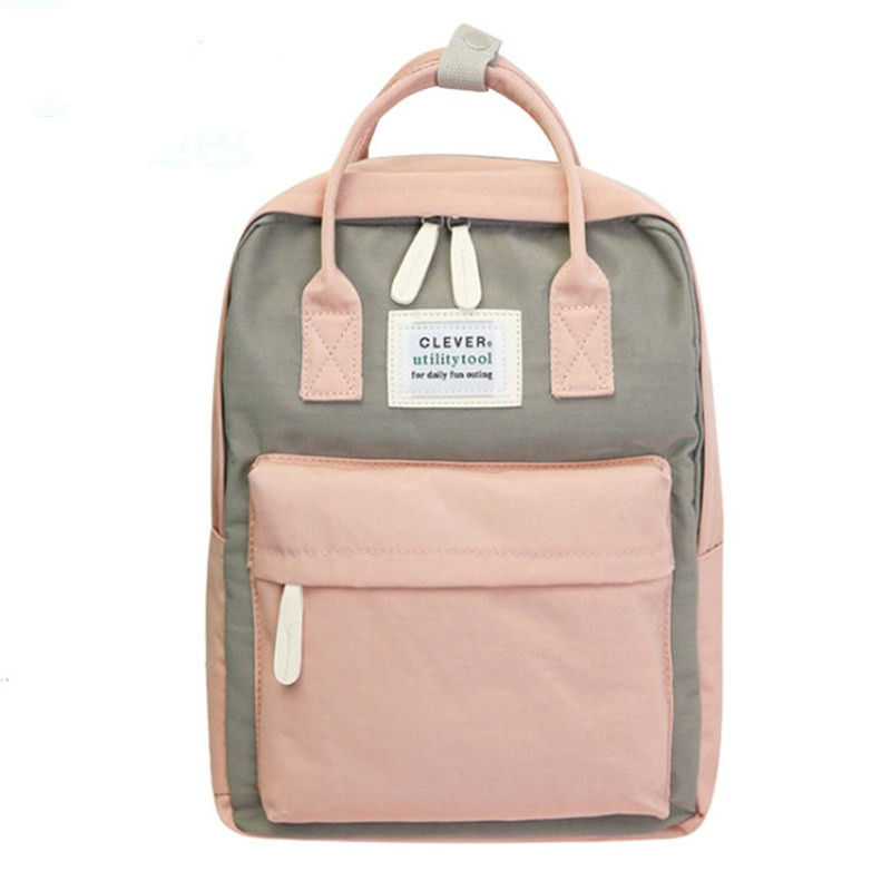 città universitaria Delle Donne Sacchetto di Scuola Dello Zaino per le ragazze del Sacchetto di Spalla della Tela di Canapa Femminile Bagpack computer portatile Indietro Confezioni di nylon Zaino Bolsas Mochila