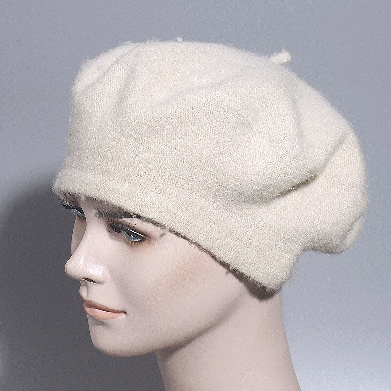 ANKOMINA Woll-Barett Für Damen – Französisches Retro-Design, Wärmend, Einheitsgröße (54–58 Cm)