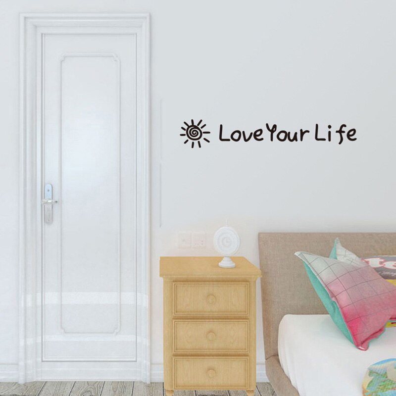 Love Your Life Wall Sticker Bedroom living room de... – Vicedeal