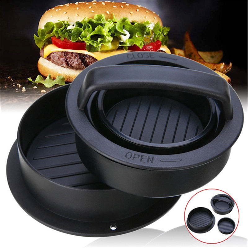 Non-stick gjør-det-selv kjøttkaker biff grillform for hamburger kjøttkaker press kjøkkenverktøy runde koteletter presser