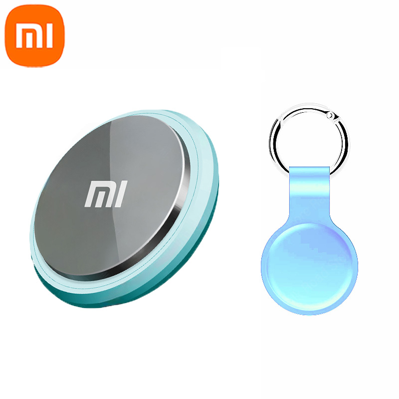 Xiaomi-rastreador Mini GPS inteligente, dispositivo de recordatorio antipérdida, bolsa para mascotas, billetera con Bluetooth para buscador de etiquetas de aire, localizador de seguimiento portátil: Negro