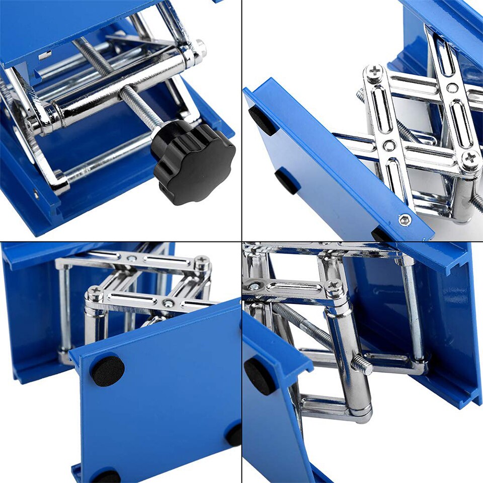 100*100mm Aluminium Holz Router Aufzug Tisch Holzbearbeitung Gravur Labor Heben Stehen Gestell Aufzug Plattform Holzbearbeitung Bänke Heber