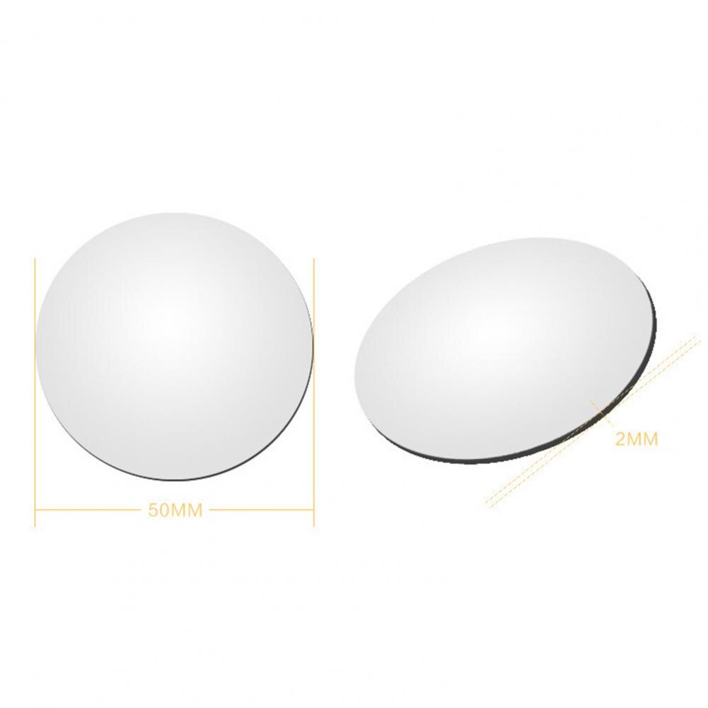 2Pcs Universal Car Convex Reflector Rear Side View Blind Spot Round Mirrors