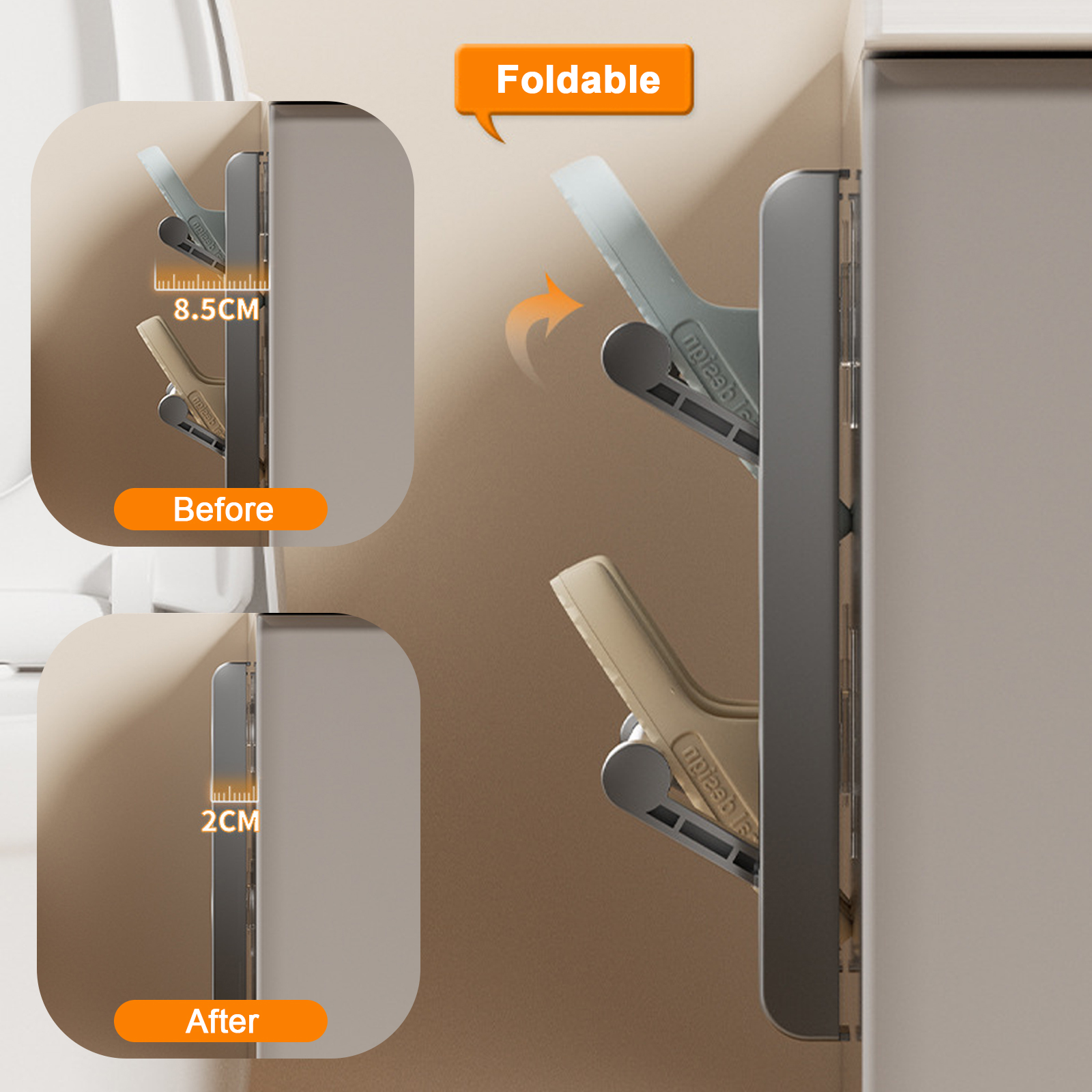 Eenvoudig schoenenrek Aan de muur gemonteerde badkamerslippers Haakhouder Schoenen Slipper Afvoeropslag Droogrek Schoenenorganizer Hanger