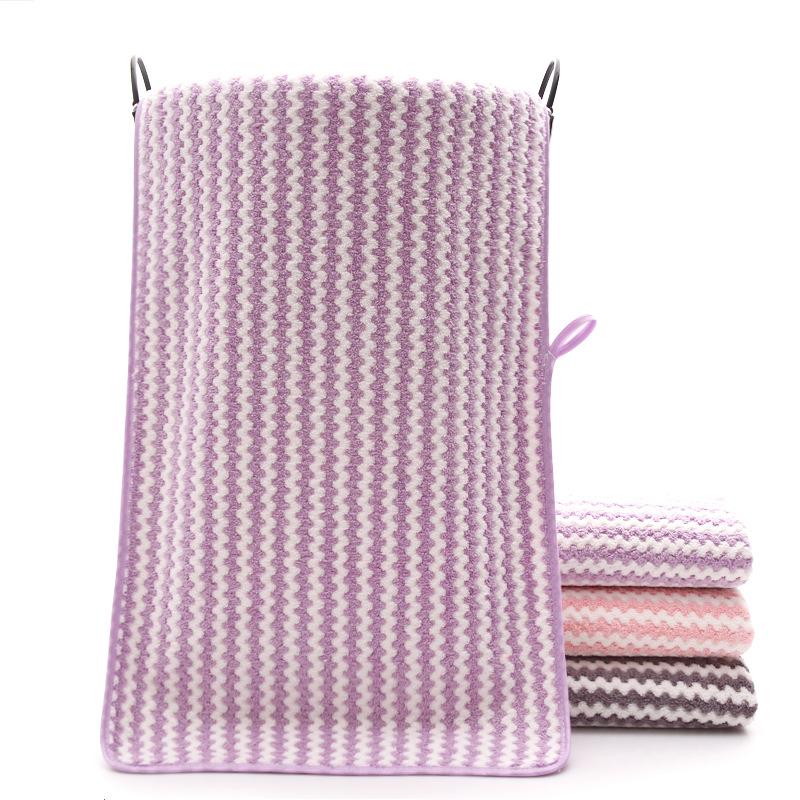 Gestreepte badhanddoeken voor volwassenen, zachte absorberende handdoeken van polyester, handdoek voor thuis, familiebadhanddoeken, handdoeken voor in de badkamer: 3