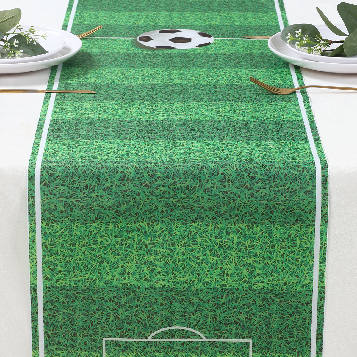 1 st Voetbal Party Tafelloper Voetbal Verjaardag Decoratie Voetbal Thema Tafelkleed Voetbal Verjaardagsfeestje Baby Douche Decor
