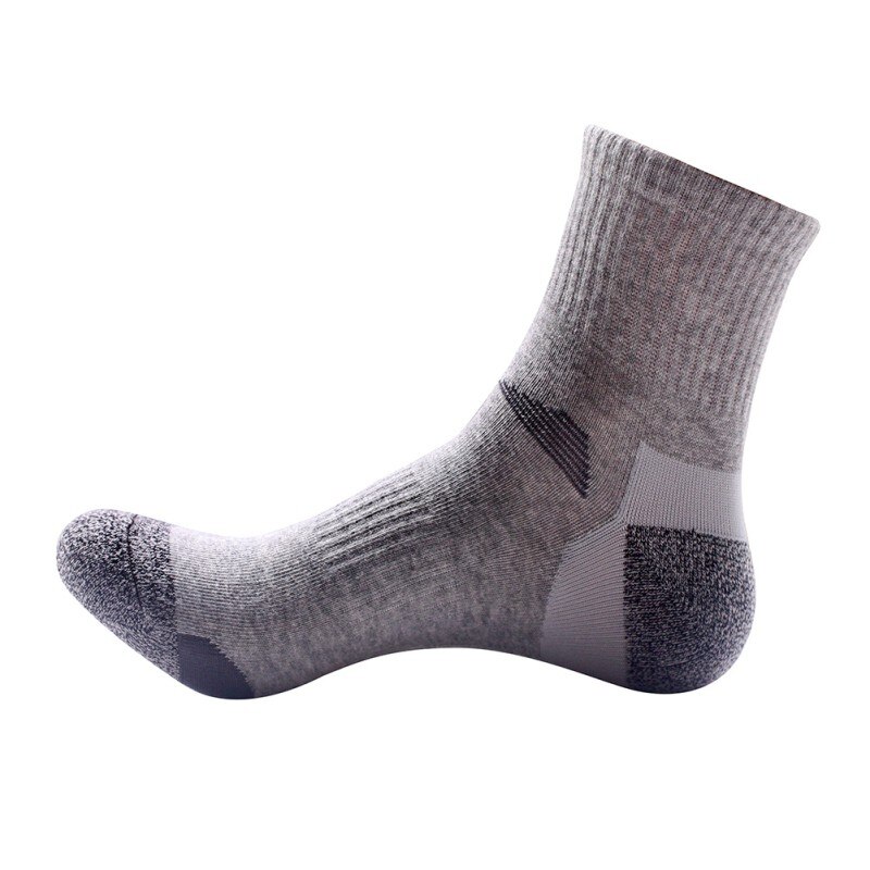 Mannen Outdoor Sneldrogend Sport SocksHiking Camping Fietsen Sokken Half Dikke Sport Running Sokken: DH
